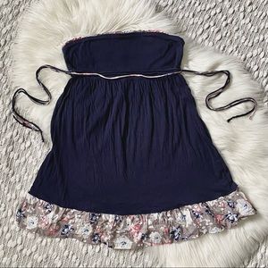 (❤️2/$20) Navy blue Strapless summer dress